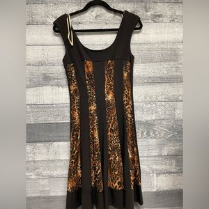 Leopard dress dress barn size 12